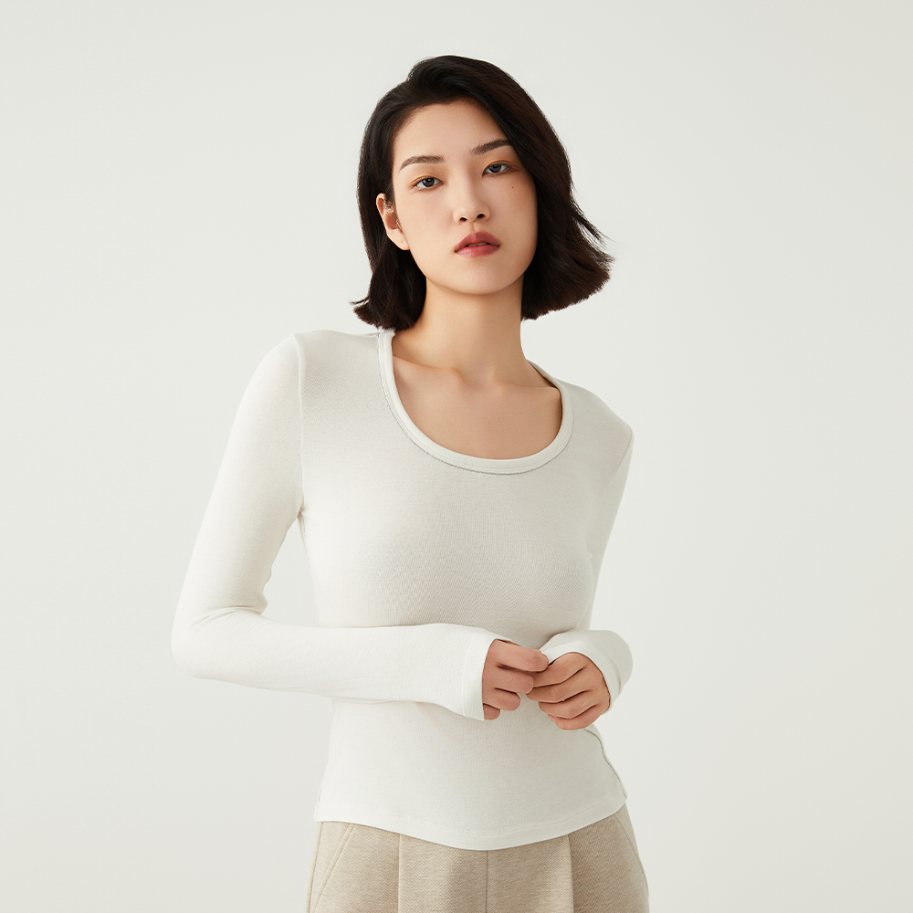 Women's Long Sleeve Crew Neck T-shirt