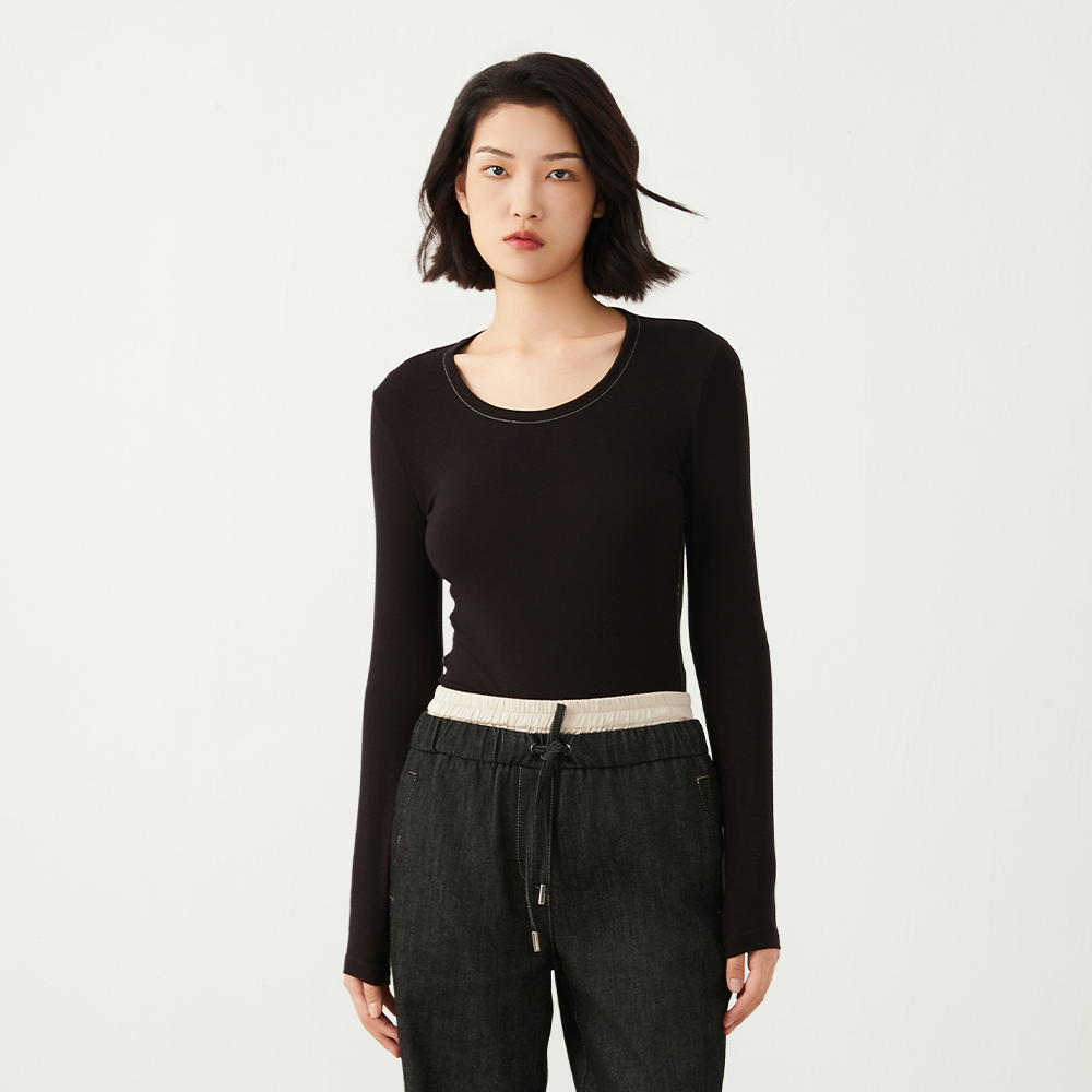 Women's Long Sleeve Crew Neck T-shirt