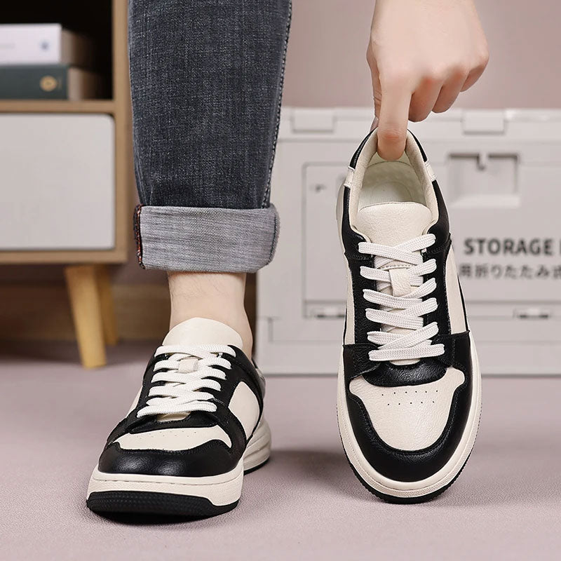 Leather Breathable Casual Sneakers