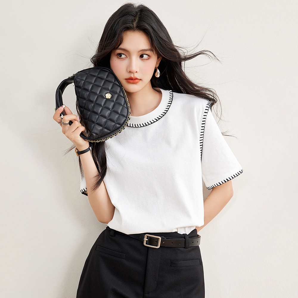 Women’s Casual Round-Neck Short Sleeve T-shirt