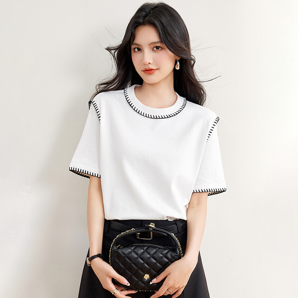 Women’s Casual Round-Neck Short Sleeve T-shirt