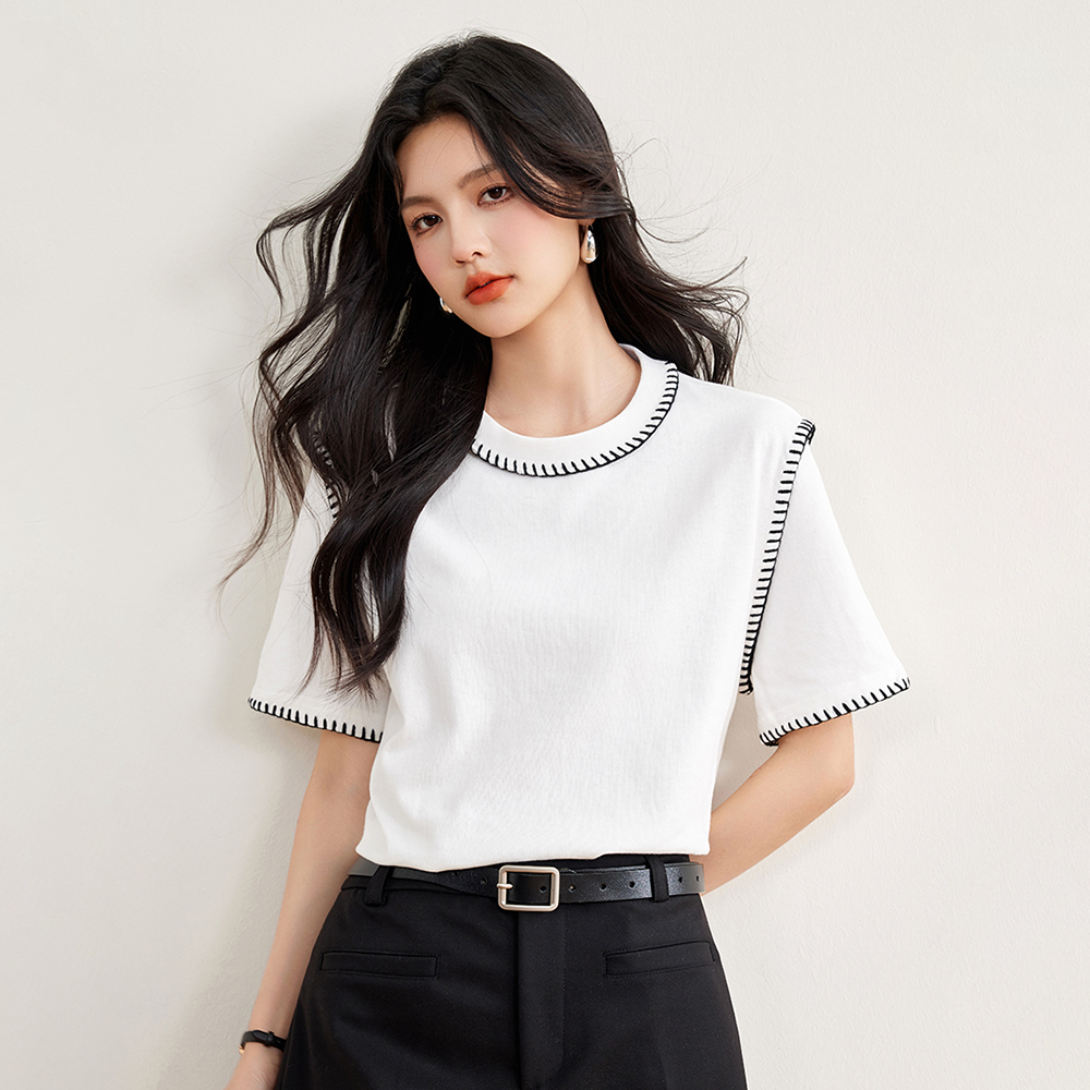 Women’s Casual Round-Neck Short Sleeve T-shirt