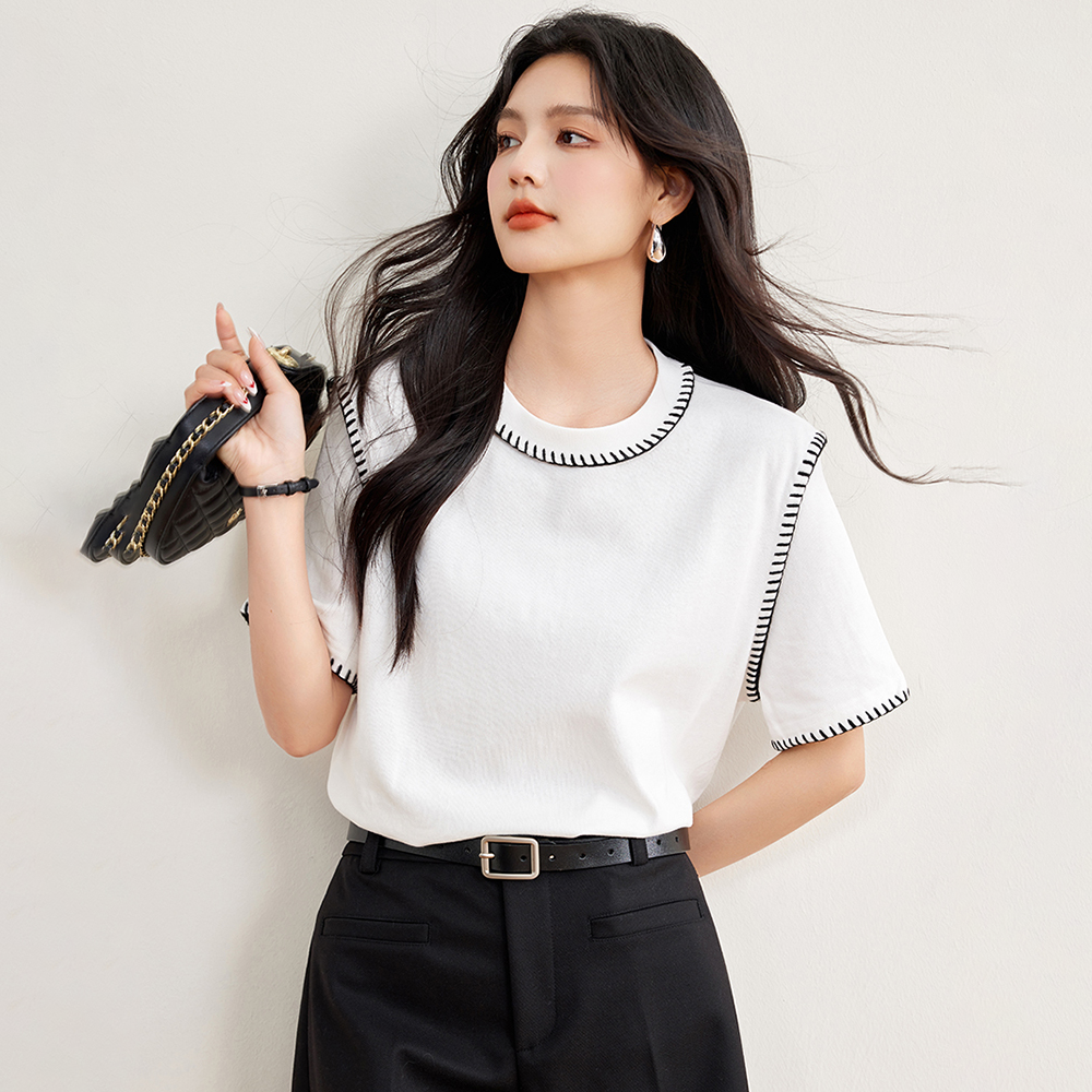 Women’s Casual Round-Neck Short Sleeve T-shirt