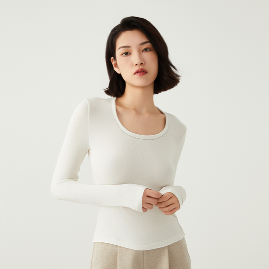 Women's Long Sleeve Crew Neck T-shirt