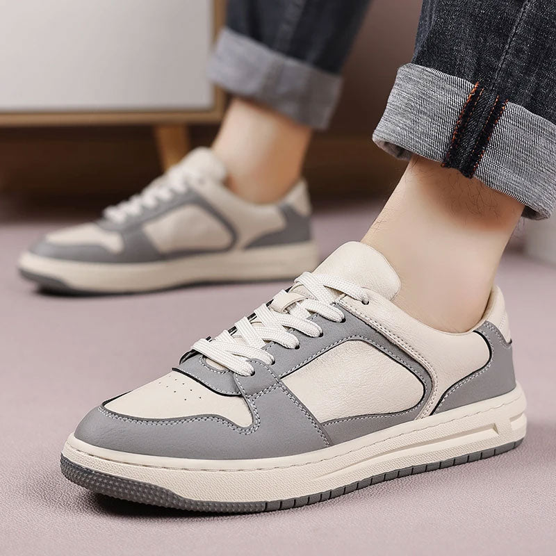 Leather Breathable Casual Sneakers