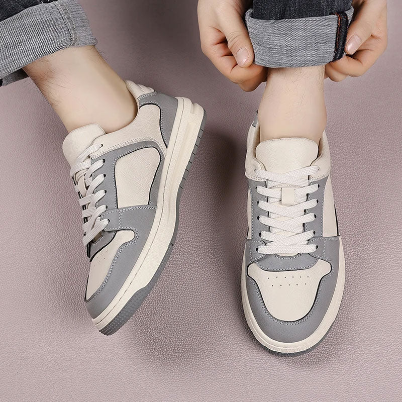 Leather Breathable Casual Sneakers