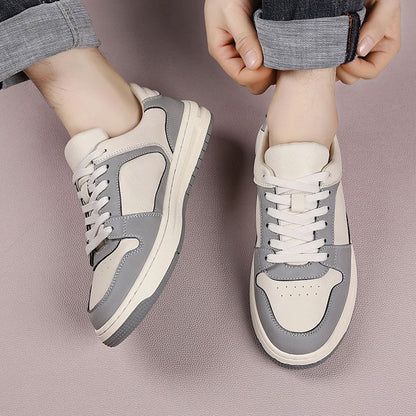 Leather Breathable Casual Sneakers