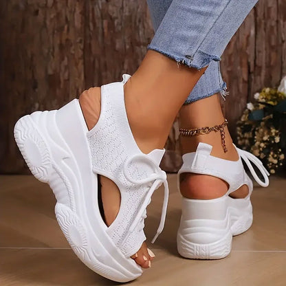 Round-Toe Wedge Non-Slip Sandal