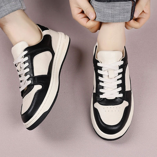 Leather Breathable Casual Sneakers