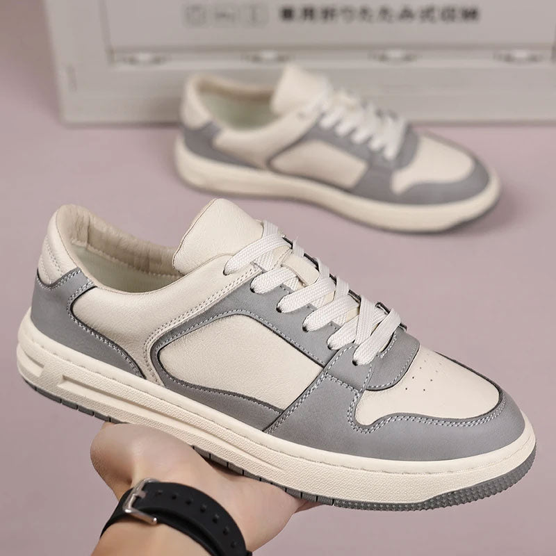 Leather Breathable Casual Sneakers