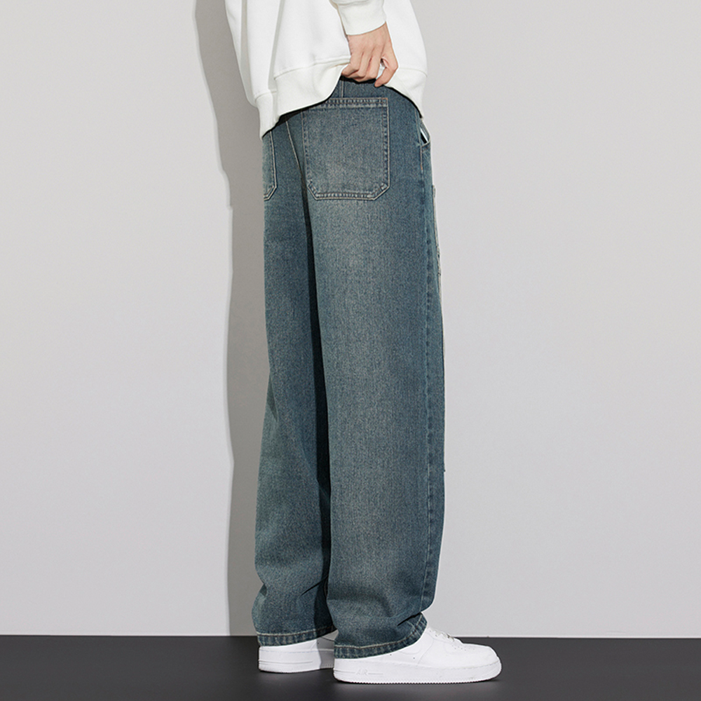Retro Multi-Pocket Washed Pant