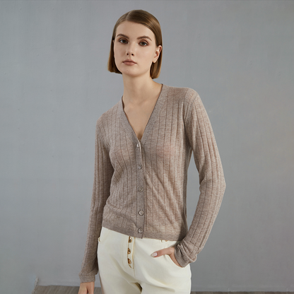 Women’s Thin Long-Sleeve Knit Cardigan