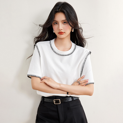 Women’s Casual Round-Neck Short Sleeve T-shirt