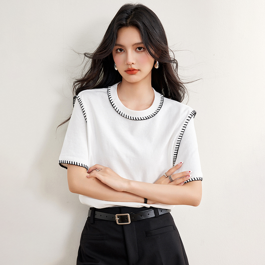 Women’s Casual Round-Neck Short Sleeve T-shirt